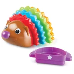 Kép 2/3 - Finommotorika fejlesztő szivárvány süni Spike Rainbow Stackers LER9105