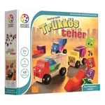 Kép 1/4 - Trükkös teher logikai játék – SmartGames – három fa teherautó és színes csomag elemek rakodáshoz