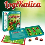 Kép 1/3 - LogiKatica logikai játék – doboz, játéktábla és katicabogarak, mágneses utazó formában