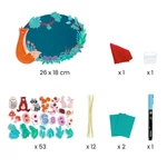 Kép 2/2 - Letörölhető üzenőtábla lányoknak - Djeco DIY