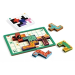 Kép 2/2 - Logikai játék - Tetris jellegű faelemekkel - Djeco