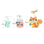 Kép 3/3 - DJECO Gyöngykép - Artistic Aqua Furry friends, DJ09414 – elkészült állatkák, különböző méretben