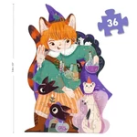 Kép 3/3 - Djeco Óriás puzzle (36 db) - Pio a kis varázsló - kirakott puzzle kép