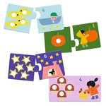 Kép 2/2 - 2 részből összeállítható puzzle - számok