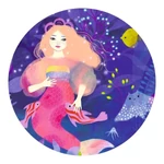 Kép 3/3 - Djeco puzzle (36 db-os) - Ella, a sellő - közeli kép a sellőről
