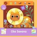 Kép 1/3 - Forgass és keress - Eduludo Obs Savana - Djeco - DJ08234
