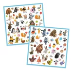 Kép 2/2 - Matricák - Fluffy friends - Djeco
