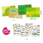 Kép 2/5 - Matricázós sztorik, 3D (újraragasztható) - Állatok - Djeco