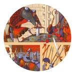 Kép 2/3 - Mese puzzle - Artúr király (100 db-os) - Djeco - kinagyított részlet