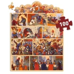 Kép 3/3 - Mese puzzle - Artúr király (100 db-os) - Djeco - elkészült kép
