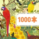 Kép 2/4 - Művész puzzle (1000 db-os) - Békés madarak - Djeco