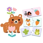 Kép 2/2 - 2 részből összeállítható puzzle - színek - Djeco 