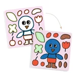 Kép 4/6 - Színezés levegőn száradó gyurmával - Naughty Garden Friends