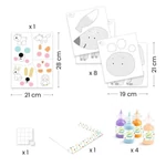 Kép 4/4 - Ujjfestés bölcsiseknek - Állatkákkal - Djeco - készlet tartalma