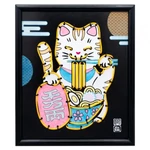 Kép 2/6 - Neon kép készítő készlet - Maneki-neko - Buki - elkészült kép