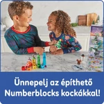 Kép 3/6 - Numberblocks Adventi Naptár 2026 - kisfiú és kislány boldogan játszik a meglepetés Numberblocksokkal