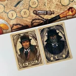 Kép 4/5 - Jekyll and Hyde vs. Scotland Yard kártyalapok közelről