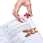 Kép 2/8 - Mikulás és rénszarvas - mágneses sorjelölő könyvjelző (2 db)