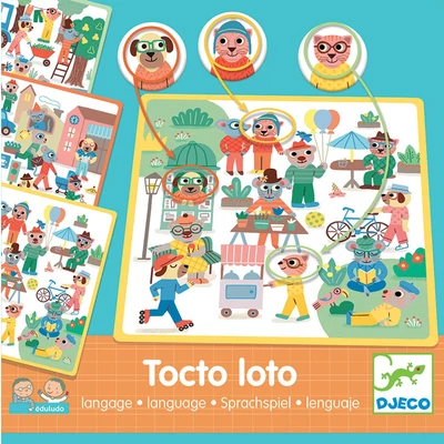 DJECO Eduludo Tocto Loto - Találd meg a képen! fejlesztő játék