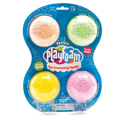 Csillám Playfoam habgyurma (4 db-os csomag)