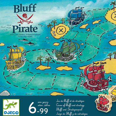 Blöffölős kalózos társasjáték - Djeco Bluff Pirate