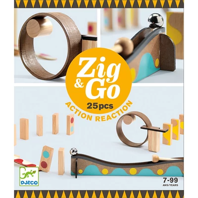 DJECO Zig &amp; Go STEM építő készlet (25 db)