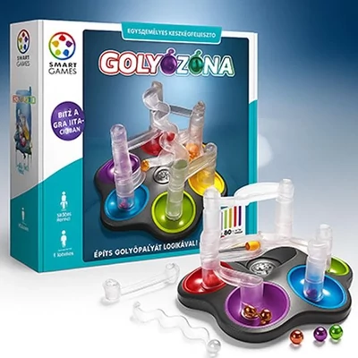 GolyóZóna logikai játék – SmartGames – doboz és kiinduló pályarendszer gömbökkel