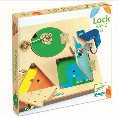 DJECO Lock Basic matatófal játék kicsiknek