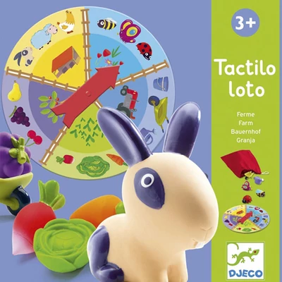 DJECO Lottófarm tapintós-érzékelős játék