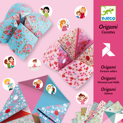 DJECO Origami - Szerencsemondó sótartó (virágos)