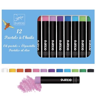 DJECO Olajpasztell készlet - klasszikus színek