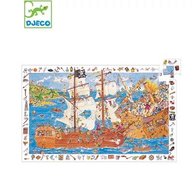 DJECO Kalózok (megfigyelő puzzle / 100 db-os)