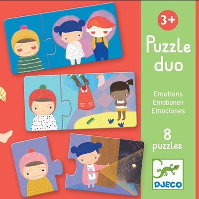 DJECO Duó Puzzle - Érzelmek