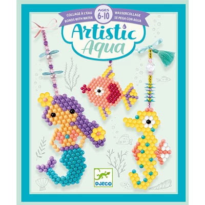 DJECO Finommotorika gyöngykép - Artistic aqua beads Sea charm