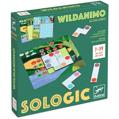Djeco Sologic - Wildanimo - logikai játék
