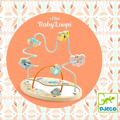 Golyóvezető állatfigurákkal - BabyLoopi - Djeco