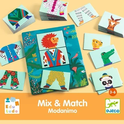 Djeco Eduludo - Mix and Match Modanimo
