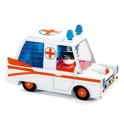 Djeco Mentőautó - Crazy Motors Hurry Ambulance