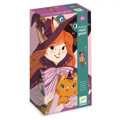 Djeco Óriás puzzle (36 db) - Lili, a kis boszorka - DJ07168