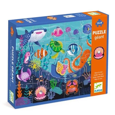 Djeco Óriás puzzle (24+8 db) - Taktilo sea - DJ07166