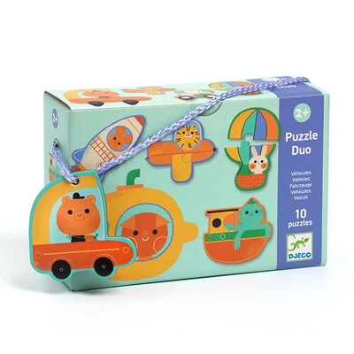 Párosító puzzle - Járművek - Djeco