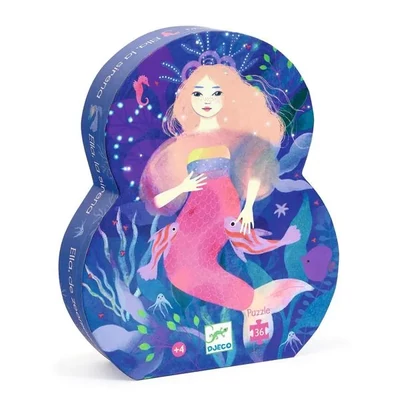 Djeco puzzle (36 db-os) - Ella, a sellő, DJ07303