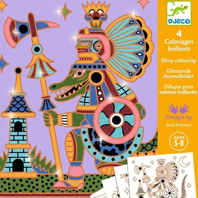 Csillámos színezők - Állatharcosok - Djeco
