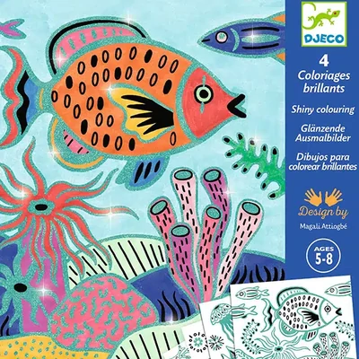 Csillámos színezők - Tenger mélyén - Djeco