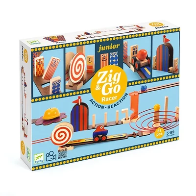 Djeco Zig &amp; Go Junior Racer (51 db) - STEM építőjáték