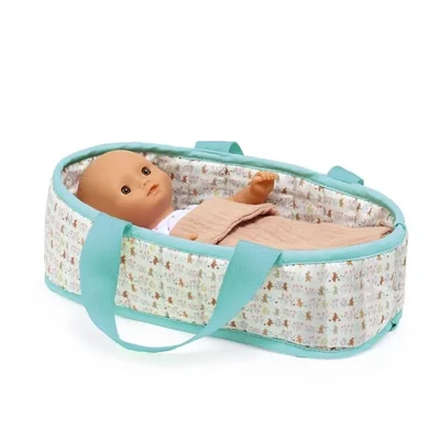 Játékbaba (20 cm) - Sasha mózeskosárban