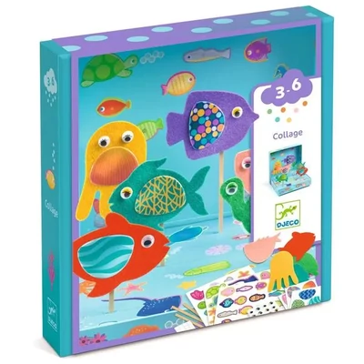 Kollázs műhely - Happy Aquarium - Djeco