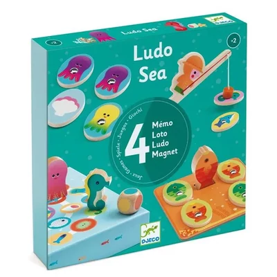 Ludo Sea 4 in 1 társasjáték kicsiknek - Djeco