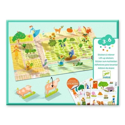 Matricázós sztorik, 3D (újraragasztható) - Farm - Djeco