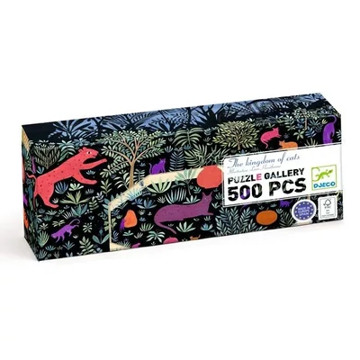 Művész puzzle (500 db-os) - Macskák birodalma - Djeco - DJ07686